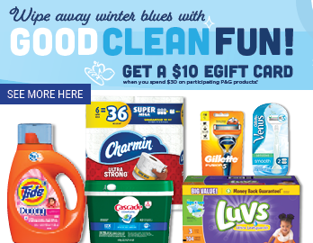 Wipe away winter blues with good clean fun! See more deals from Procter and Gamble here.